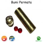 Batu Akik Lipan 2 Pcs Dan Tabung Liontin Warna Emas 1