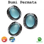 Batu Cincin Akik Anggur Biru Langit Keren Mewah Elegan 1