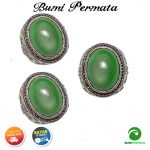 Batu Cincin Akik Bulu Monyet Warna Hijau 2