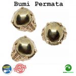 Batu Cincin Akik Logam Warna Emas 1