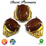 Batu Cincin Akik Permata Mulia Natural Brown Chalcedony 1