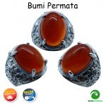 Batu Cincin Pria Akik Cempaka Madu Kristal 1