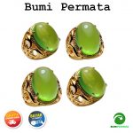 Cincin Batu Akik Anggur Hijau Melon Size Kantoran 1