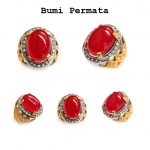 Cincin Batu Mulia Akik Darah Carnelian Keren Mewah Murah Size Kantoran 1