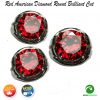Cincin Red American Diamond Round Briliiant Cut 1