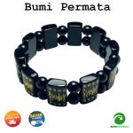 Gelang Batu Akik Black Onyx Dengan Tulisan Mantra Budda 1