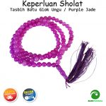 Tasbih Batu Akik Giok Ungu Purple Jade 99 Butir 1