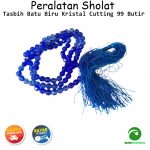 Tasbih Batu Biru Kristal Cutting 99 Butir