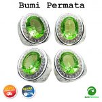 Batu Cincin Akik Permata Mulia Moldavite Ijo Kristal 1