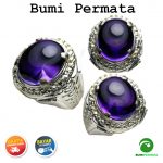 Batu Cincin Amethyst Kecubung Ungu Tanjung Bintang Bungur Asli 1