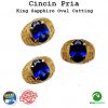 Batu Cincin Pria Royal Blue King Safir Top Quality