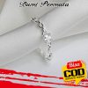 Wanita Elegan Cincin Kristal Perhiasan Fashion Rantai Baja Titanium Pertunangan Pernikahan Rings Adjustable 1