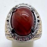 Cincin Batu Akik Sardonyx Merah 804 2