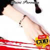 Gelang Tangan Fashion Bracelet Titanium Energi Magnetik Om Mani Padme Hum Untuk Wanita 4