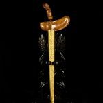 Keris Brojol Pamor Dwi Warno ( Lingga Yoni & Puser Bumi ) Tangguh Mojopahit Kuno (7)