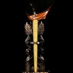 Keris Sempono Bungkem Luk 7 Pamor Ngulit Semangka Tangguh Mojopahit Abad XIII Kuno (1)