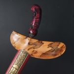 Keris Sengkelat Luk 13 Pamor Segoro Muncar Tangguh Mataram Era Amangkurat Abad XVII Sepuh Kuno (7)