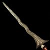Keris Yuyu Rumpung Luk 5 Pamor Kulit Semangka Tangguh Pajajaran Sepuh Kuno (7)