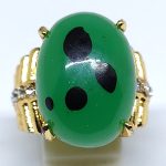 Cincin Pria Batu Akik Bacan Cina Totol Size Kantoran