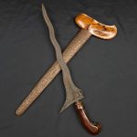 Keris Balebang Luk 7 Pamor Blarak Sineret Tangguh Mataram Kartasura Kuno (1)