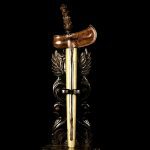 Keris Jangkung Pudhak Sategal Luk 3 Pamor Keleng Hurap Tangguh Sedayu Era Mojopahit Kuno (7)