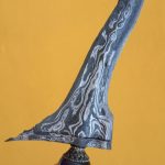 Keris Jangkung Tebu Saoyotan Pamor Segoro Muncar Mataram Amangkurat (1)