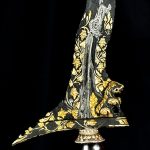 Keris Singa Barong Luk 13 Kinatah Emas Tangguh Mataram Era Senopaten Kuno (7)