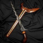 Keris Sengkelat Luk 13 Pamor Segoro Muncar Tangguh HB V Gagah Kuno (5)