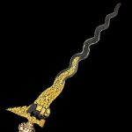 Keris Gajah Liman Luk 13 Kinatah Emas Pamor Wengkon Tangguh Pakualaman (1)