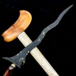 Keris Manglar Monga Luk 5 Kinatah Emas Asli Tangguh Mojopahit Kuno Wingit (2)