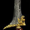 Keris Singo Barong Damar Murup Kinatah Emas Tangguh Mataram Era HB V Sepuh Kuno (7)