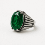 Cincin Batu Akik Zamrud Biron Oval Cutting