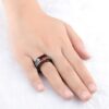 Cincin Import Merah Siam Ruby Oval Cutting Untuk Pria Wanita - Gambar 6