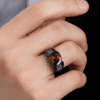 Cincin Import Merah Siam Ruby Oval Cutting Untuk Pria Wanita (1)