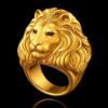 Cincin Motif Singa Emas Import High Quality (1)