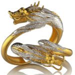 Cincin Naga Lapis Emas 24k - Aksesoris Cincin - Cincin Pria Wanita (2)