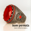 Cincin Pria Batu Permata Merah Rubby / Cincin Merah Ruby / Merah Siam Cutting - Gambar 2