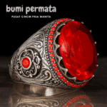 Cincin Pria Batu Permata Merah Rubby Cincin Merah Ruby Merah Siam Cutting (2)
