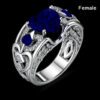 Cincin Wanita Batu Permata King Sappire Love Bahan Titanium Grade A Tebal High Quality (2)
